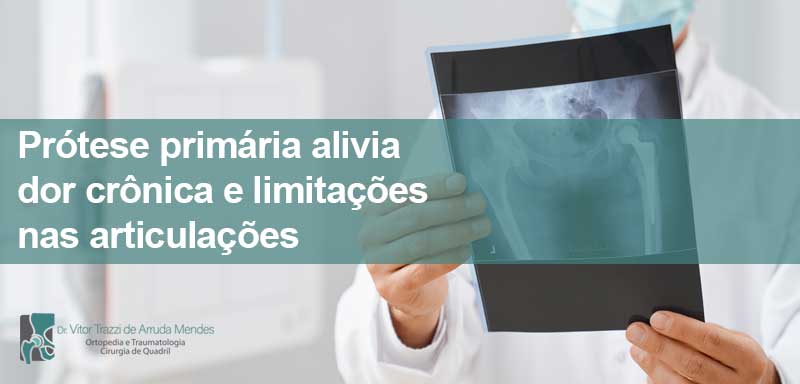 Muitas vezes uma fratura ou o desgaste natural acabam levando à necessidade da colocação de uma prótese primária.